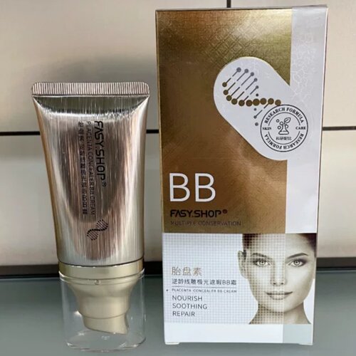 霏思小铺胎盘素逆龄线雕遮瑕BB霜