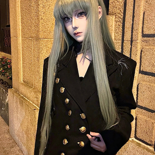 厚外套 原创山暗黑风本金扣流苏秋冬羊毛呢夹克西装 EvanXX