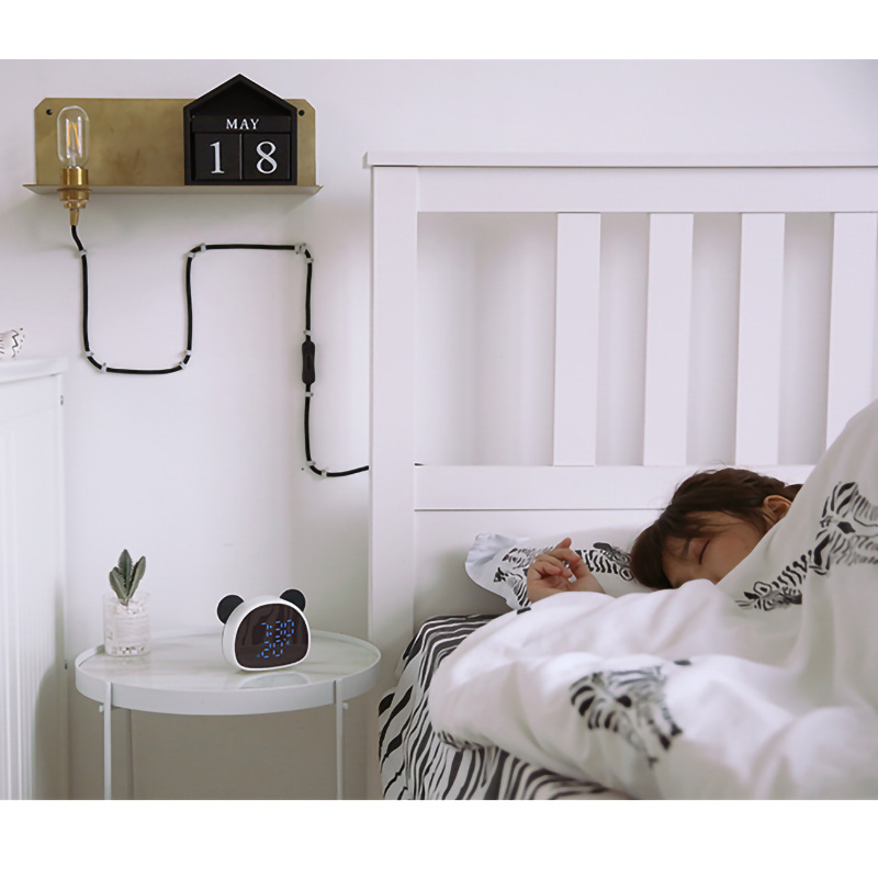 起床闹钟起床男孩女孩儿童桌面智能多功能叫醒网红电子时钟卡通