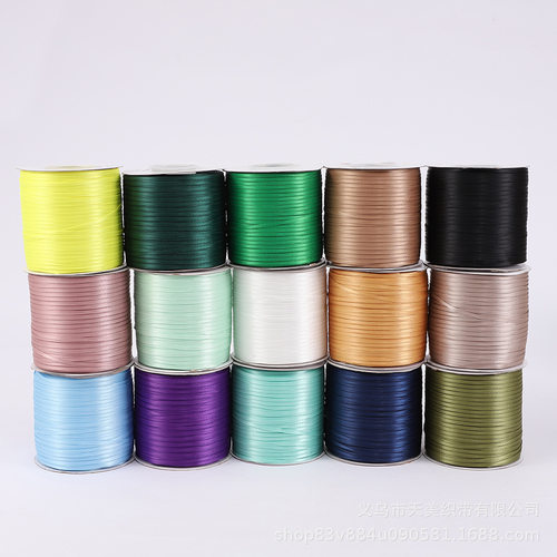 3MM加密双面涤纶带书签绳彩带0.3CM丝带涤纶织带蝴蝶结高档礼品包