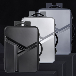 防水双肩背包硬拓展出差手提笔记本17寸电脑包多功能干湿分离旅行