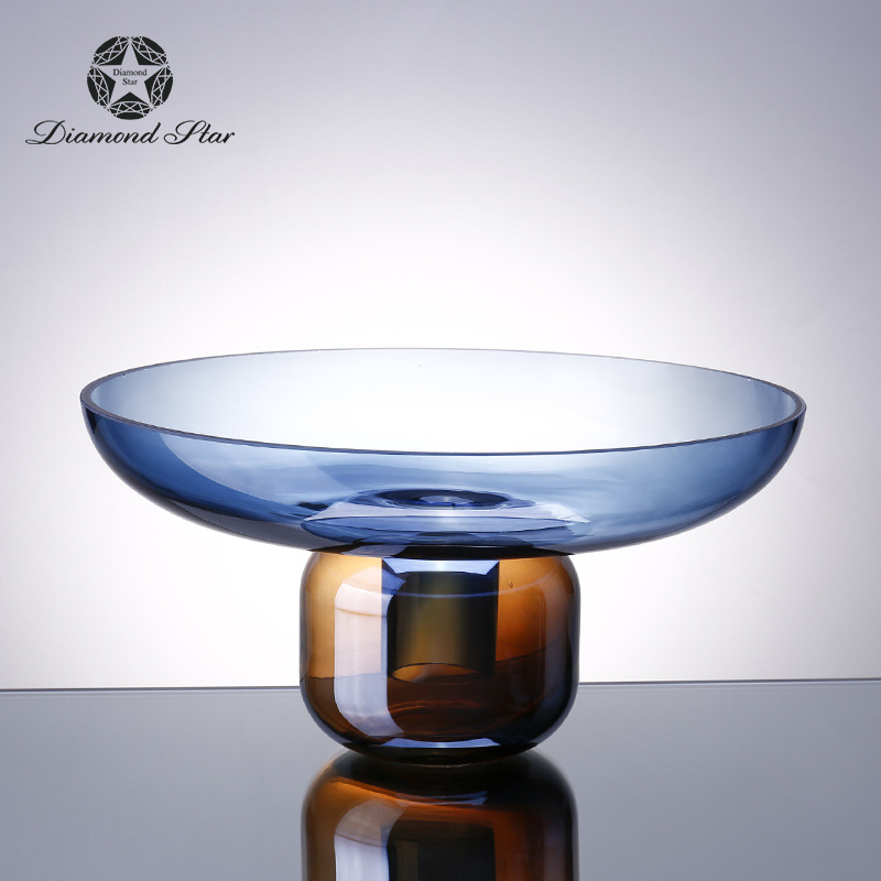 创意玻璃花瓶可拆分插花器家居软装饰摆件花瓶家居装饰摆件钻石星