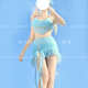 海盐蓝纯欲风甜美辣妹性感分体比基尼游泳衣女款 Mimoi Closet新款