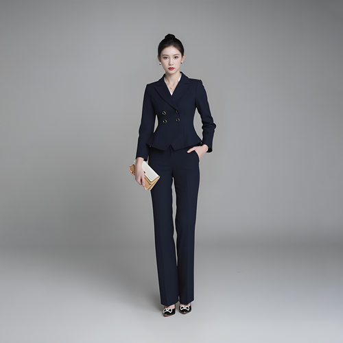 春季女高级感职场面试西服套装
