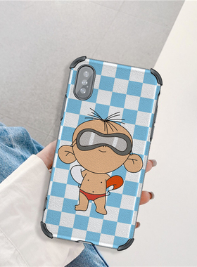 儿童动漫大耳朵图图适用苹果13Pro Max  15p14 15 16promax6/7 8plus可爱手机壳