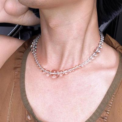 轻奢感极简白水晶百搭原创设计