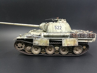 代工 1/35模型 田宫35170 二战德军豹式坦克冬季涂装