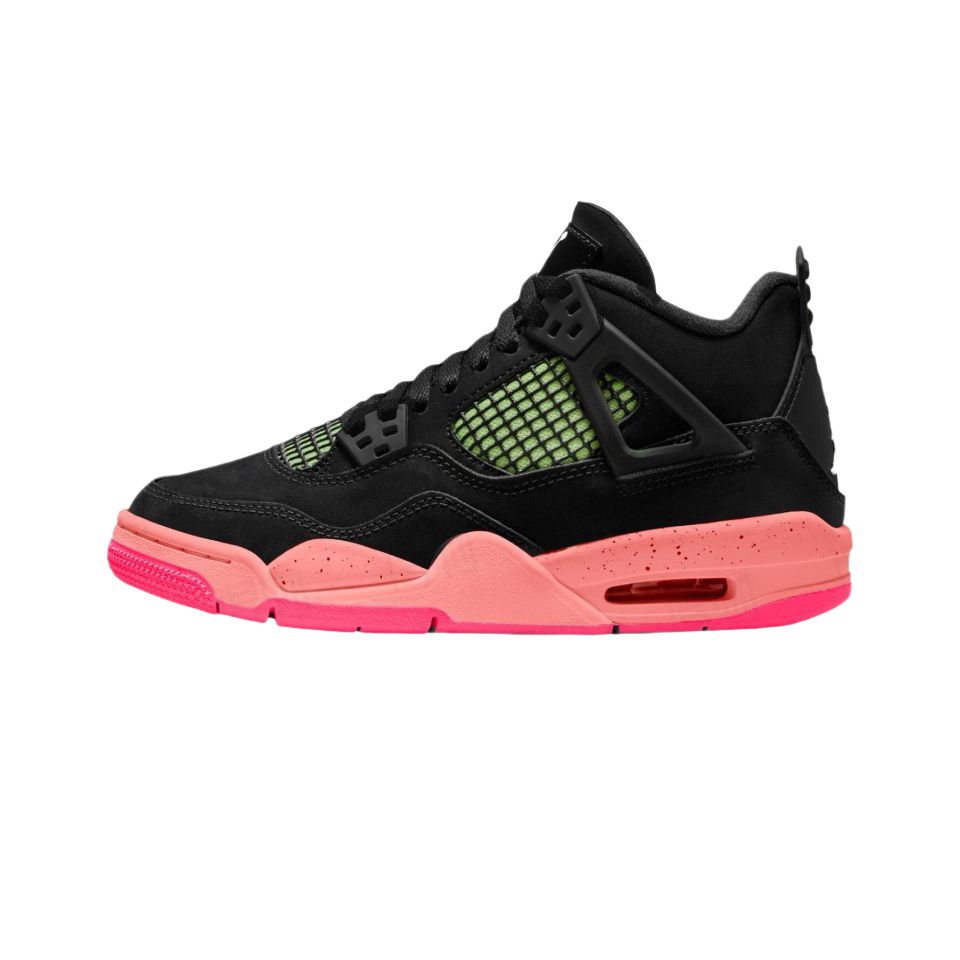 虎牙球鞋Air Jordan 4 AJ4 黑粉 红外线 女子运动休闲 II1271-001