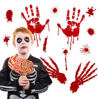 Halloween series blood handprint decorative wall stickers for houses, bars, Windows, doors, living rooms, bedrooms, etc thumbnail 5