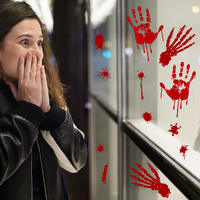 Halloween series blood handprint decorative wall stickers for houses, bars, Windows, doors, living rooms, bedrooms, etc thumbnail 3