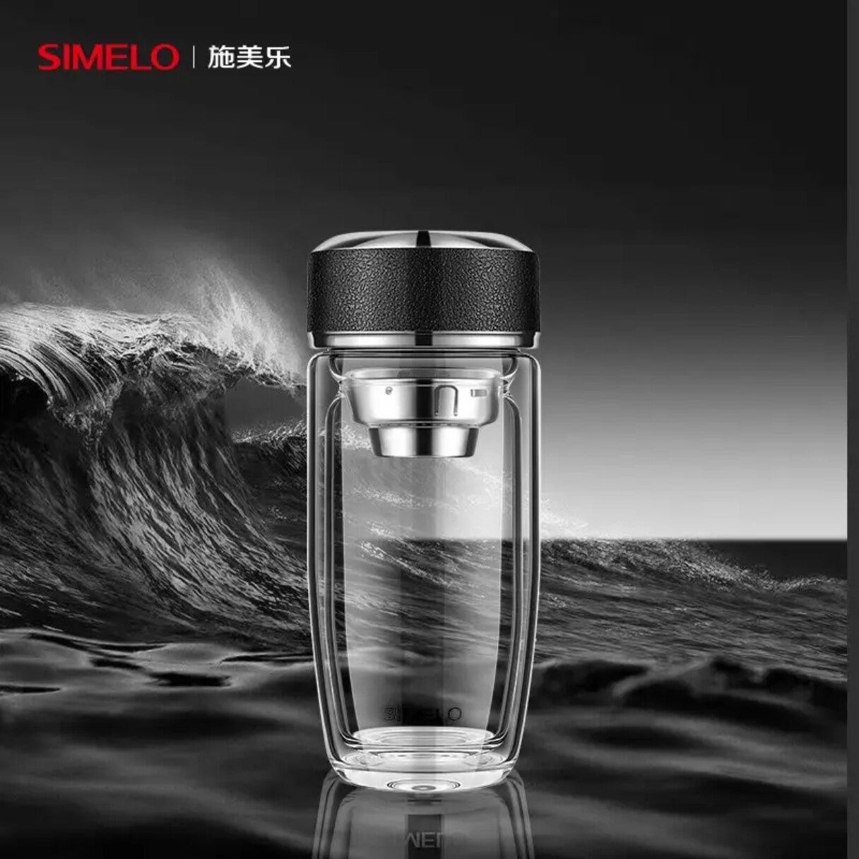施美乐大师手工双层隔热玻璃杯图片