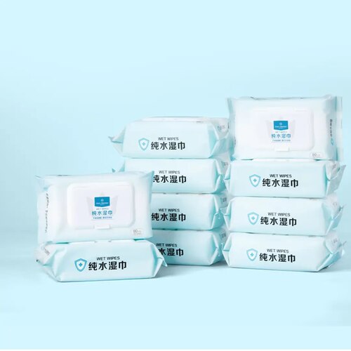 One's Member8重EDI纯水湿巾80片*10包不含酒精耐拉扯不刺激温和