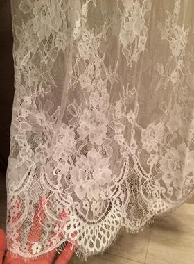 2025春秋新款韩版透视网纱高腰蕾丝半身裙 透明打底裙子女罩裙