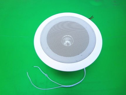 12V有源吸顶天花音箱监控专用喇叭声音外接扬声器摄像头喊话音响