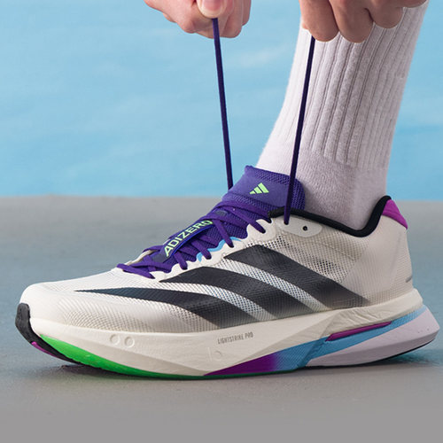Adidas/阿迪达斯Adizero Boston 13男子低帮耐磨运动跑步鞋JS4946