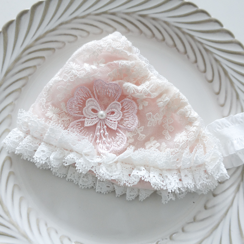 婴儿囟门帽子夏季薄款女宝宝护囟门发带新生儿夏天女婴卤门护头帽