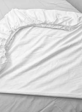 孤品捡漏！140支超柔长绒棉床笠 1.8米40cm高白色床垫套床包舒服