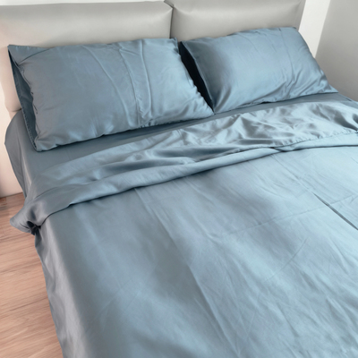 外单余超细旦竹纤维四件套！1.5米1.8米床双人 柔软垂顺丝滑凉感