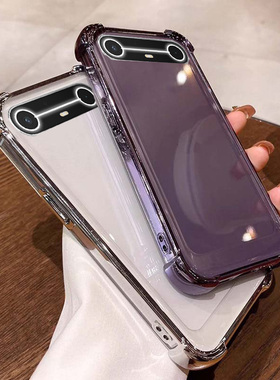 四角气囊防摔适用传音tecno spark slim手机壳透明slim保护套男女简约ins风全包软壳tpu硅胶个性网红可爱情侣