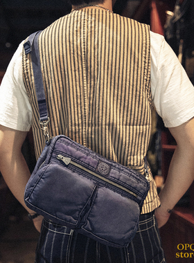 【国内现货】Porter Classic日产Super Nylon M 中号蓝染 单肩包