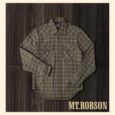 【14.9盎司】MTROBSON 重磅厚实美式复古长袖 美式西部衬衫高密度