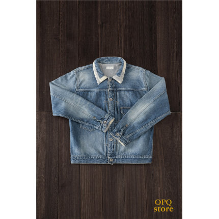 【现货】Studio D'artisan 小猪 日本牛仔夹克 拼接布百家布