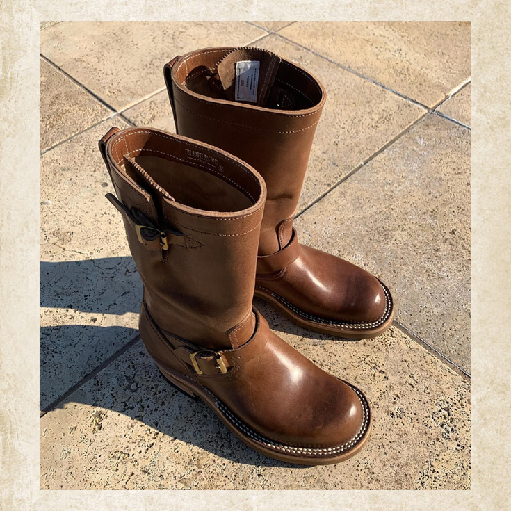 【国内现货】ROLLING DUB TRIO 德永胜也 马皮工程师工装靴 BF06