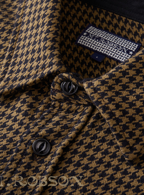 【50s工装衬衫】MTROBSON 重磅厚实千鸟格工装西部美式复古衬衫