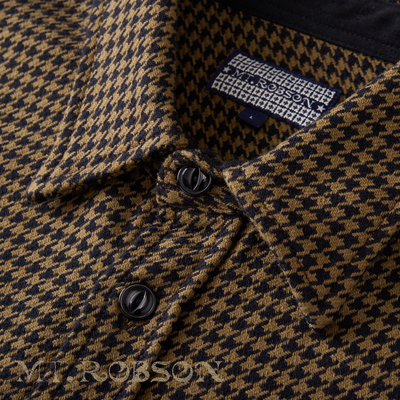 【50s工装衬衫】MTROBSON 重磅厚实千鸟格工装西部美式复古衬衫