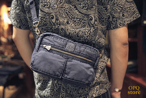 porter日产超级小号蓝染单肩包