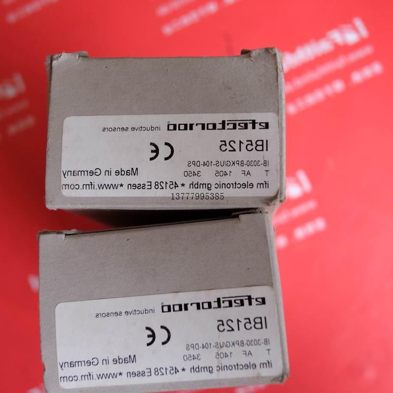 议价IFM IB5125 易福门全新电感式传感器 IB-3030-BPKG/US-104-DP