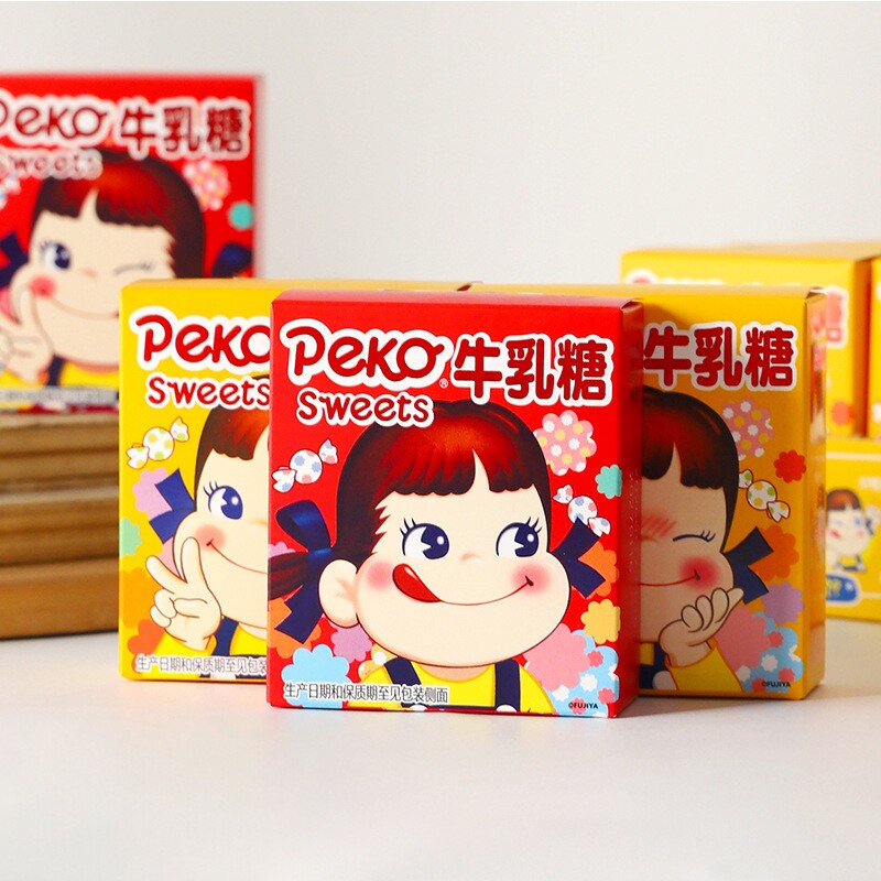 不二家芒果原味牛乳糖高颜值儿童奶糖婚庆喜糖硬糖休闲解馋小零食