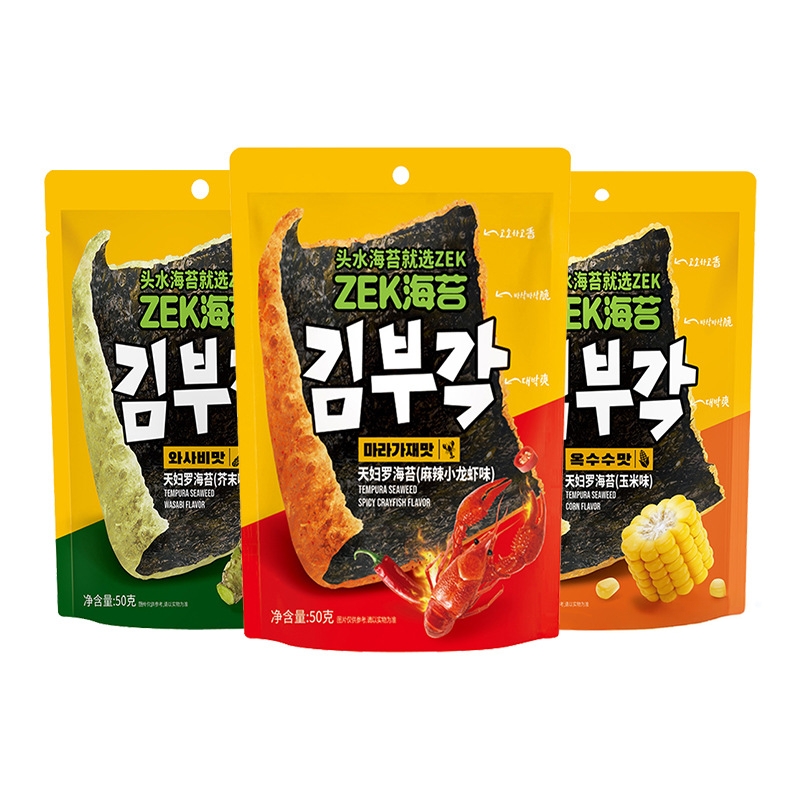 ZEK天妇罗海苔芥末麻辣味紫菜片