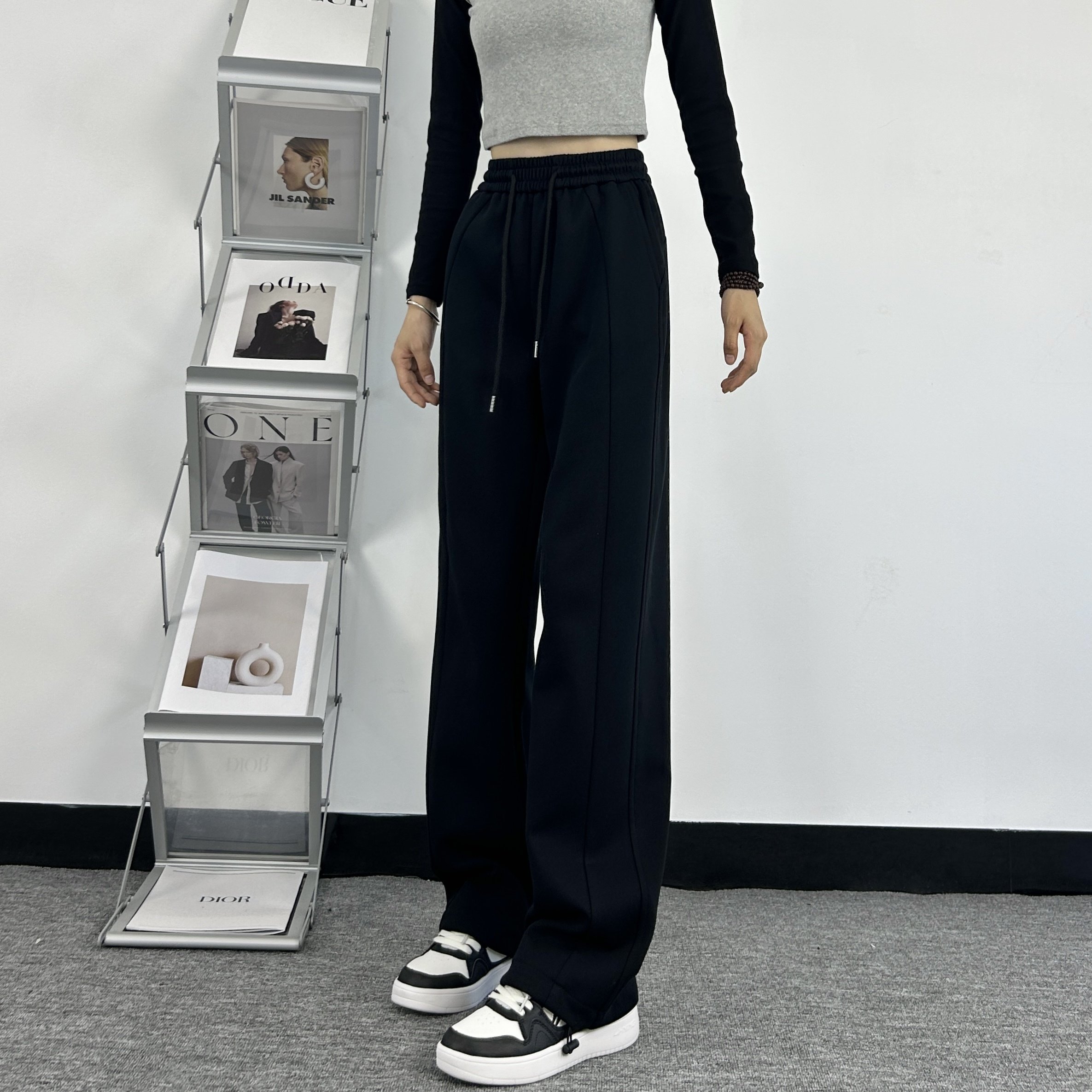 高个子180加长休闲运动裤女2025秋冬新款加绒宽松显瘦阔腿休闲裤,女装/女士精品,休闲裤,淘宝优惠券,粉丝福利购,淘宝优惠卷