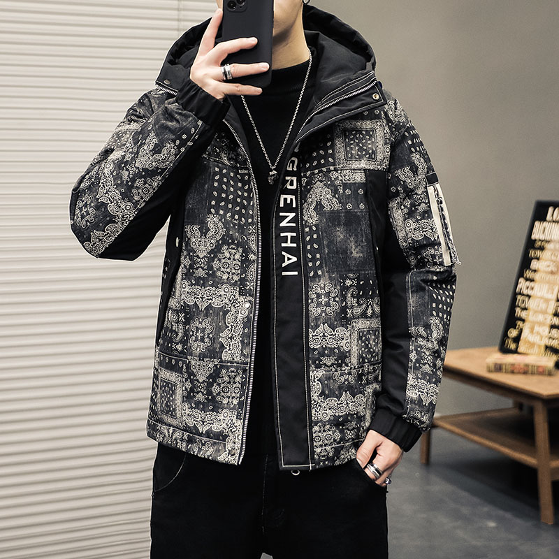 Men's coat cotton padded jacket new year short cotton padded jacket