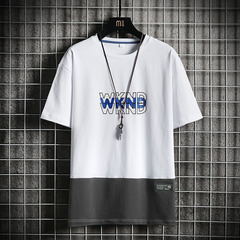 寬鬆夏季新款卡通印花大碼恤純棉男裝短袖