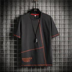 寬鬆夏季新款卡通印花大碼恤純棉男裝短袖