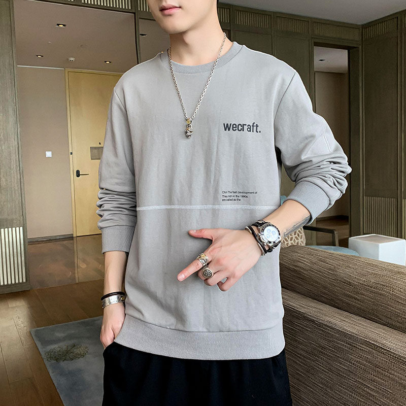 New autumn lazy style loose Pullover crew neck sweater fashion brand personalized print