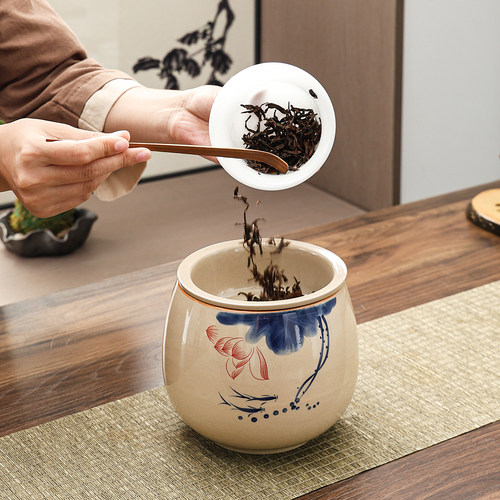 陶瓷茶渣缸茶水分离桌面茶台