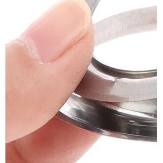 10 pairs Eyelet Curtain Rings Curtain Grommet Top Silvery