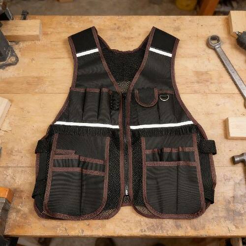 Adjustable Tool Vest Multi-Pockets Reflective Work Vest