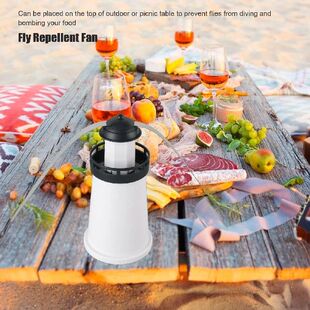 Outdoor Fly Bug Repeller Kitchen Dining Table Meal Pest Fan