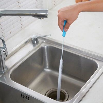 71cm Sink Hair Snake Drain Brush Sink Cleaning Brush Drain