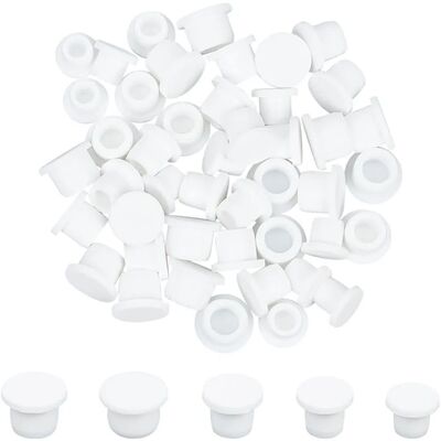 50PCS 5 Sizes Silicone Salt and Pepper Shaker Rubber