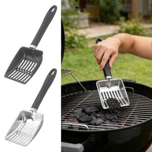 Shovel Sifter Metal Ash Wood Stove Out Fireplace Hollow