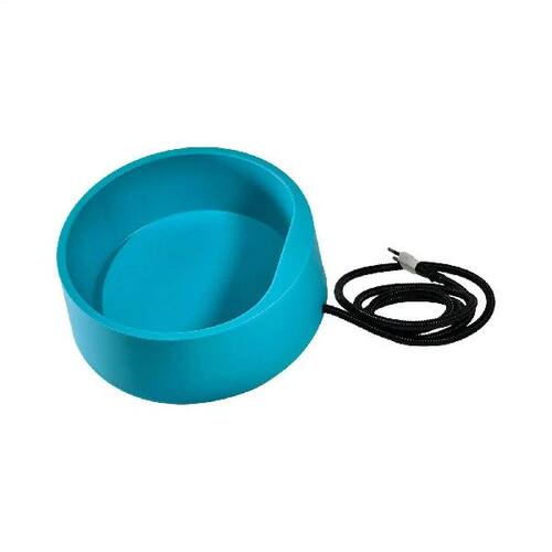 Heated Pet Water Bowl Plug in Drinker Warming Dish Heated
