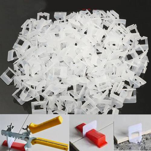 100pcs Tile Leveling System Clips Ceramic Spacers Straps