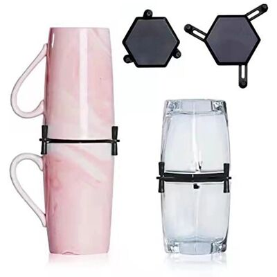 6Pcs Coffee Mug Holder Adjustable Drinkware Stacker