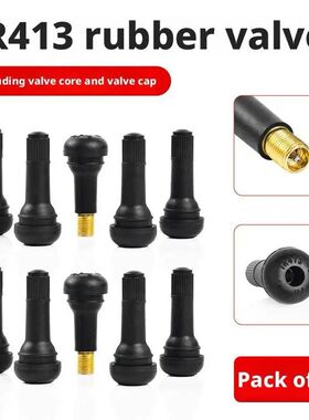 10Pcs TR413 Snap In Type Rubber Valve Tool Rubber