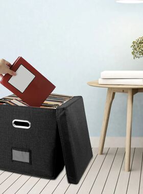 Foldable Vinyl Record Storage Bin Stackable Album Storage